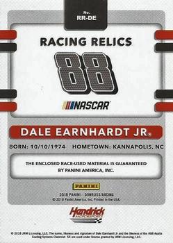 2018 Donruss - Racing Relics #RR-DE Dale Earnhardt Jr Back