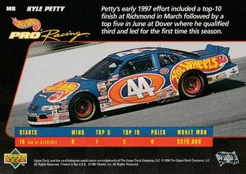 1998 Upper Deck Hot Wheels Pro Racing Preview Edition #M8 Kyle Petty Back
