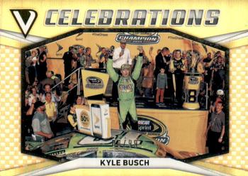 2018 Panini Victory Lane - Celebrations Gold #C10 Kyle Busch Front