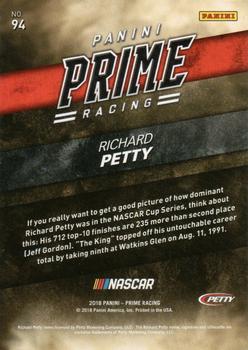 2018 Panini Prime #94 Richard Petty Back