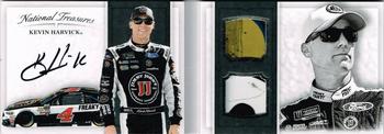 2017 Panini National Treasures - Booklet - Combo Material Signatures #BCM-KH Kevin Harvick Front
