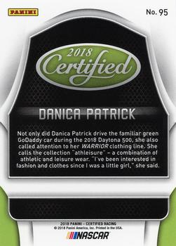 2018 Panini Certified - Red #95 Danica Patrick Back