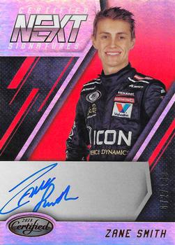 2018 Panini Certified - Certified Next Signatures Red #NEXT-ZS Zane Smith Front