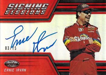 2018 Panini Certified - Signing Sessions Red #SS-EI Ernie Irvan Front