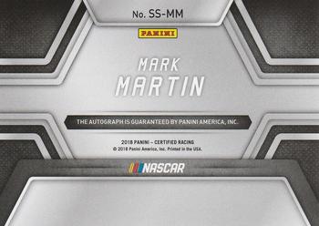 2018 Panini Certified - Signing Sessions Purple #SS-MM Mark Martin Back