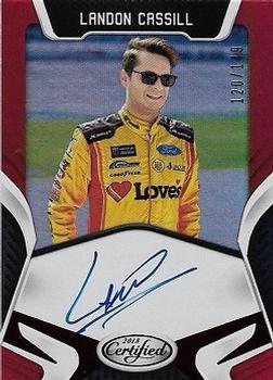 2018 Panini Certified - Certified Signatures Red #CS-LC Landon Cassill Front