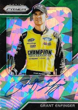 2018 Panini Prizm - Driver Signatures Green Prizm #DS-GE Grant Enfinger Front