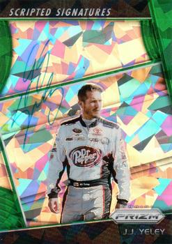2018 Panini Prizm - Scripted Signatures Green Prizm #SS-JJ J.J. Yeley Front