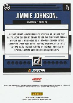 2019 Donruss #48 Jimmie Johnson Back