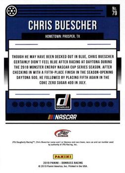 2019 Donruss #79 Chris Buescher Back