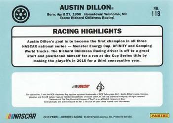 2019 Donruss #118 Austin Dillon Back