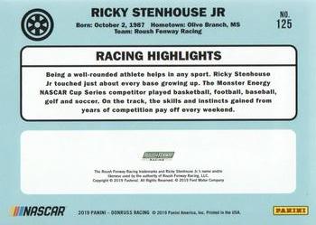 2019 Donruss #125 Ricky Stenhouse Jr. Back