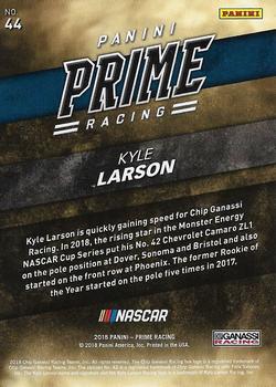 2018 Panini Prime - Black #44 Kyle Larson Back