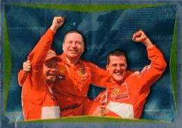 2003 Panini Ferrari #126 Michael Schumacher / Rubens Barrichello / Jean Todt Front
