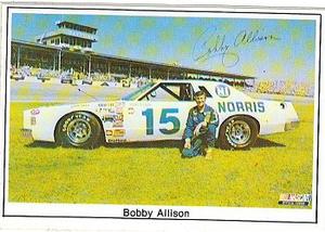 1985 Sportstar Photo-Graphics Stickers Racing #NNO Bobby Allison Front