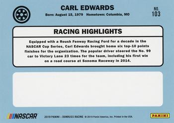 2019 Donruss - Press Proof #103 Carl Edwards Back