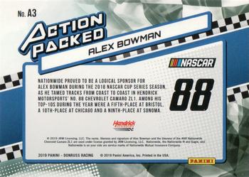 2019 Donruss - Action Packed Holographic #A3 Alex Bowman Back