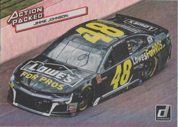 2019 Donruss - Action Packed Holographic #A12 Jimmie Johnson Front