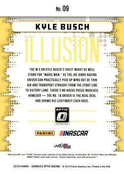 2019 Donruss - Optic Illusion #O9 Kyle Busch Back
