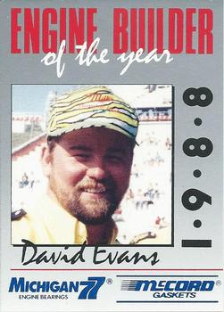1992 Engine Builder of theYear #9 David Evans Front