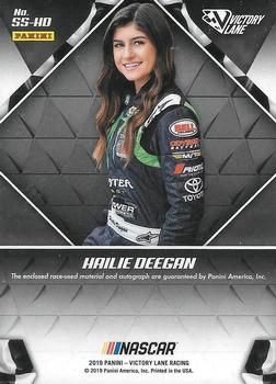 2019 Panini Victory Lane - Signature Swatches Gold #SS-HD Hailie Deegan Back