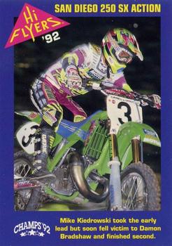 1992 Champs Hi-Flyers #187 San Diego-Charlotte 125 SX Action Front
