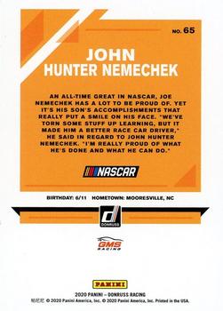 2020 Donruss #65 John Hunter Nemechek Back