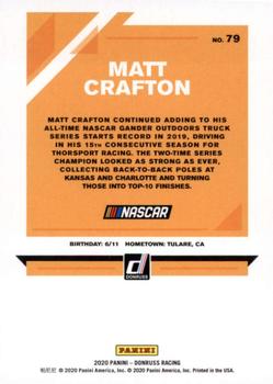 2020 Donruss #79 Matt Crafton Back