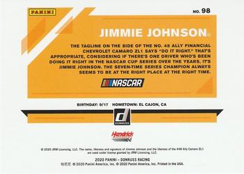 2020 Donruss #98 Jimmie Johnson Back