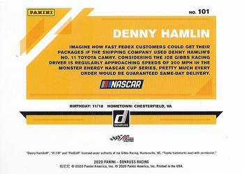 2020 Donruss #101 Denny Hamlin Back