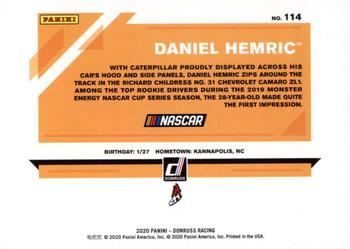 2020 Donruss #114 Daniel Hemric Back