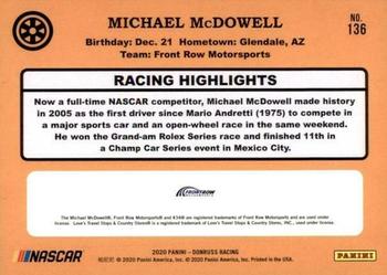2020 Donruss #136 Michael McDowell Back