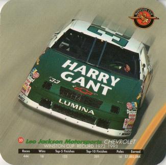 1994 Action Packed CoaStars #4 Harry Gant Back