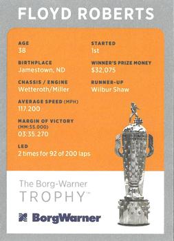 2019 BorgWarner Trophy Cards #NNO Floyd Roberts Back