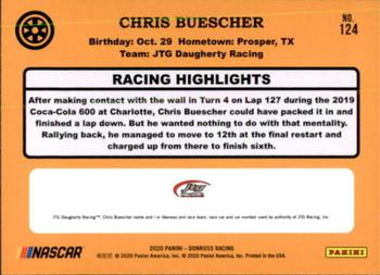 2020 Donruss - Silver #124 Chris Buescher Back