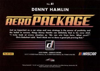 2020 Donruss - Aero Package #A1 Denny Hamlin Back