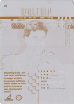 1997 Pinnacle - Press Plates Black Back #21 Michael Waltrip Front