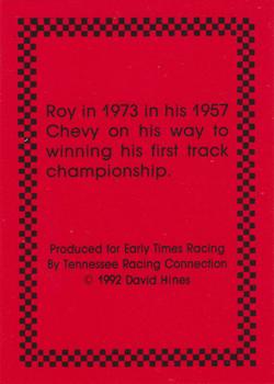 1992 Early Times Racing The Legend Lives On #NNO Roy Hendrick Back