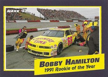 1992 Maxx Bobby Hamilton #12 Bobby Hamilton in Pits Front