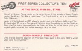 1982 Laser Print Tough Wheels  #17 Grand Prix Racing Back