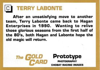1991 The Gold Card Terry Labonte #C Terry Labonte Back