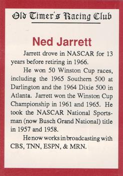 1994 Old Timer's Racing Club #NNO Ned Jarrett Back