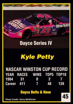 1995 Dayco #45 Kyle Petty Back