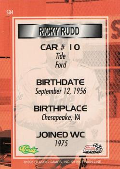 1995 Finish Line - Daytona 500 Standout Drivers #SD4 Ricky Rudd Back