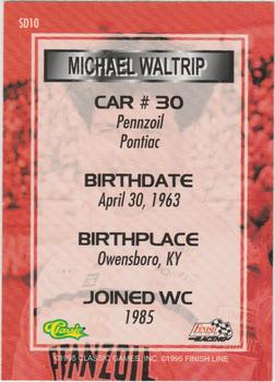 1995 Finish Line - Daytona 500 Standout Drivers #SD10 Michael Waltrip Back