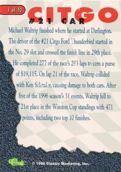 1996 Classic - Race Chase Darlington Prize #1 Michael Waltrip Back