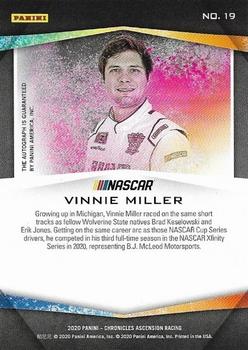 2020 Panini Chronicles - Ascension Autographs #19 Vinnie Miller Back