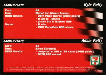2000 Coca-Cola 7-Eleven #NNO Kyle Petty / Adam Petty Back