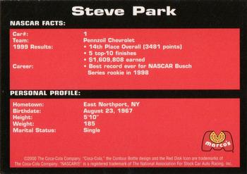 2000 Coca-Cola Marco's Pizza #NNO Steve Park Back