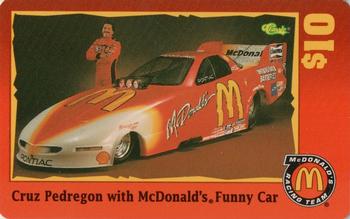 1996 Classic McDonald's Racing Phone Cards #7 Cruz Pedregon Front